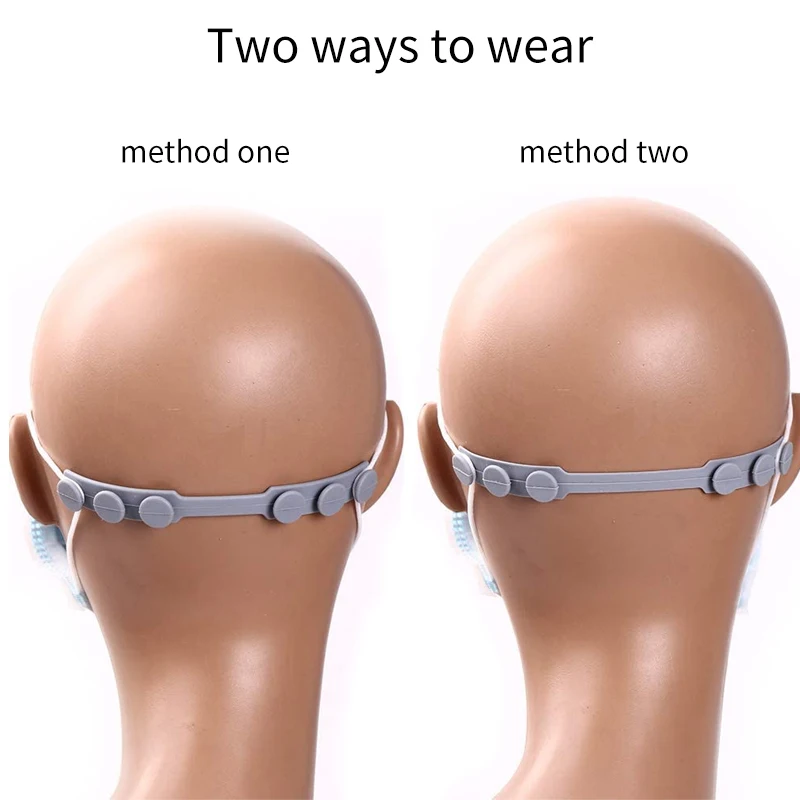 Anti-Tightening Strap for Masks to Prevent Ear Pain Adjustable Comfort mask Grips Extension Buckle Holder Extended Silicone