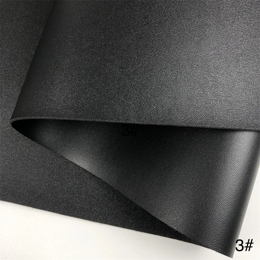 Black Double faced different Pattern New Designs Double-sided Embossed PVC Synthetic Leather for luggage, bag, mouse or meal pad