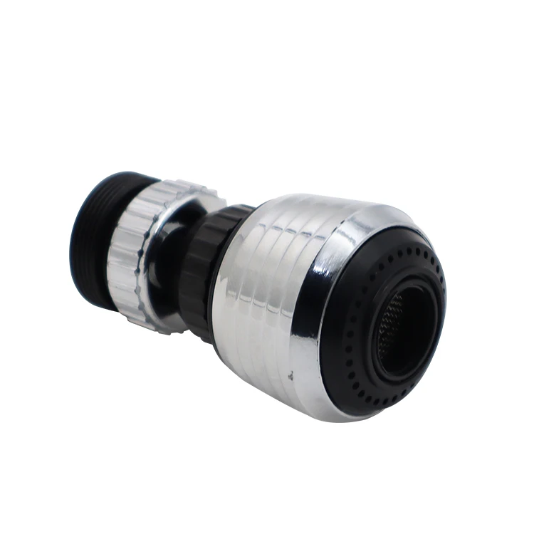 GUIDA 732057 Hot Sale 360 Degree Rotatable 2 Modes ABS Plastic Faucet Aerator Filter with M24 to M22 Adaptor Faucet Aerator