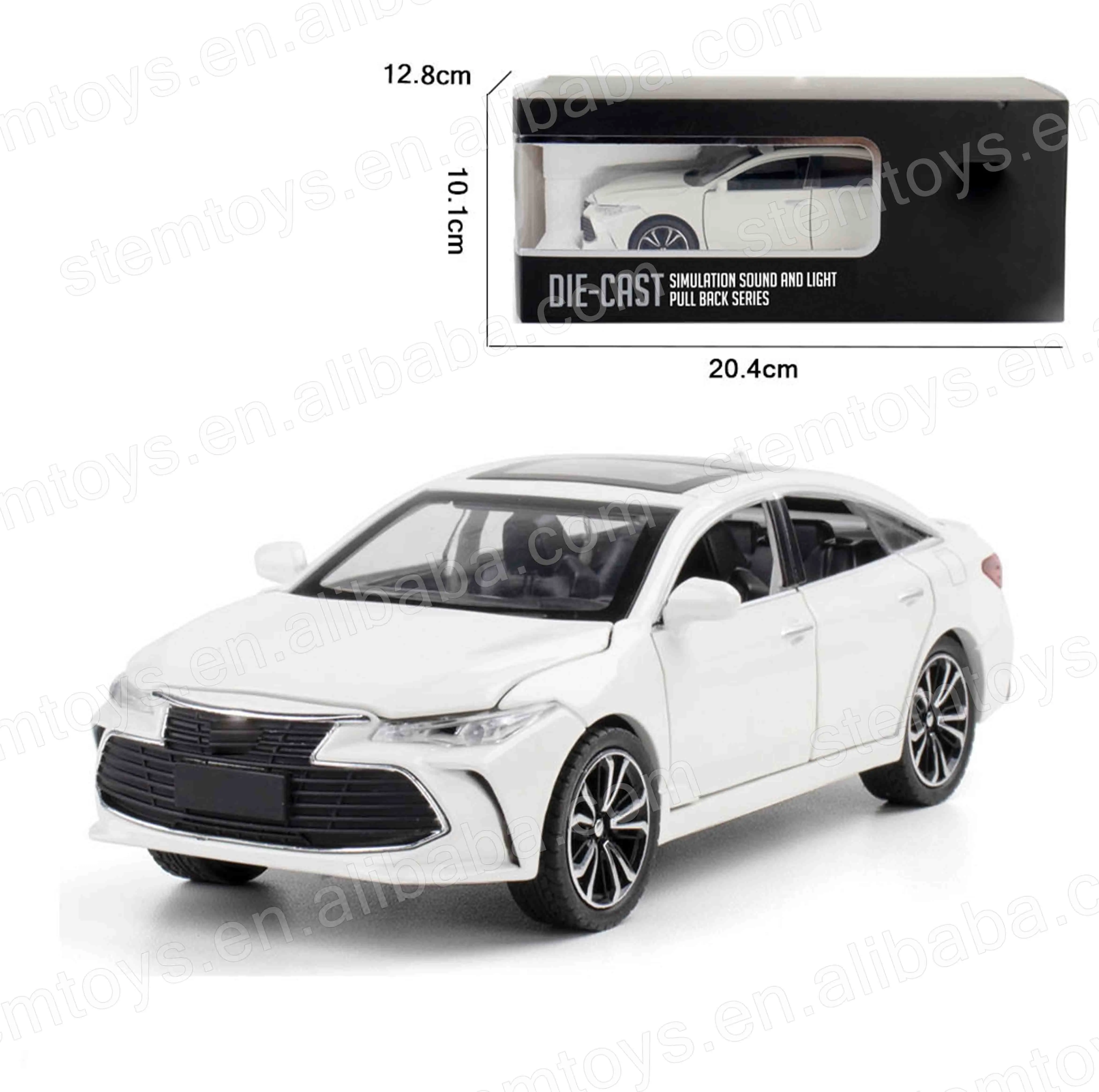 Hot sell 1:24 Avalon Casting Alloy Car Model mini car Metal pull-back car model with light and sound children