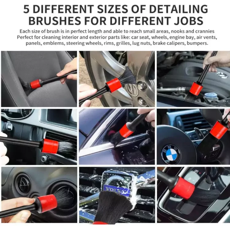 wholesale 9PCS Explosive Car Wash 9 Piece Set Clean Car Tire Gap Cleaning Brush Car Wash Brush Cleaning Set