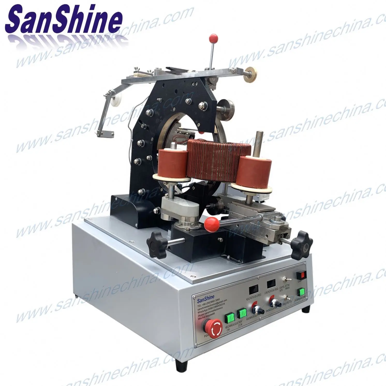 Replace RUFF toroid winder by (SS300 series) gear type automatic big heavy toroid coil winding machine