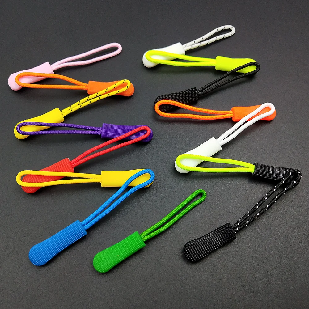 25 Colors Zipper Tags Strong Nylon Cord, Zipper Pull Replacement for Backpacks, Jackets, Luggage, Purses, Handbags, Sweatshirt