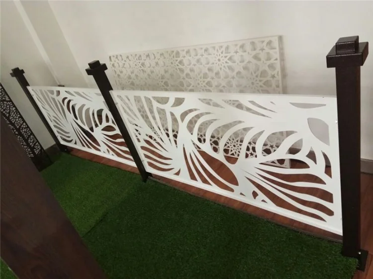 Balcony guardrail ,air conditioning protection rail, Garden fence,using laser cutting art style for sellers