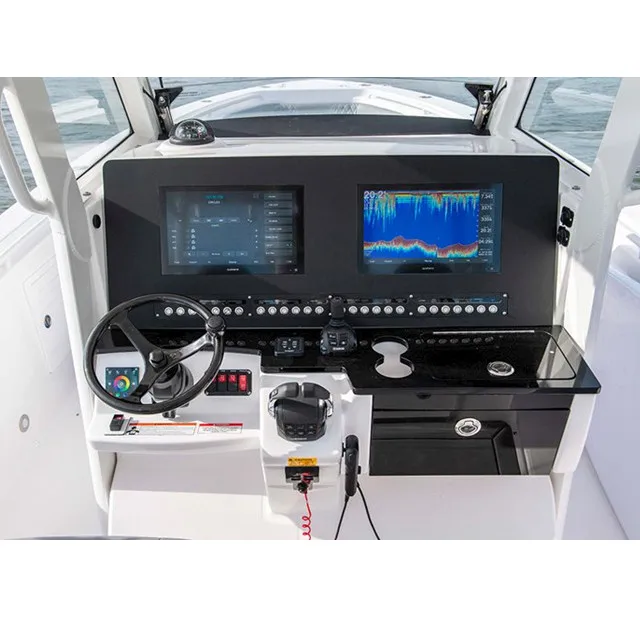 Carbon fiber power steering wheel for boat and yacht