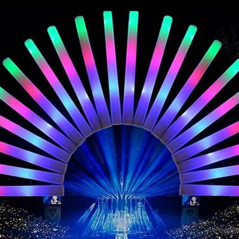promotion led foam sticks light up foam glow sticks custom light stick for wedding concert birthdays party favors glowstick
