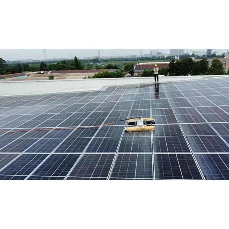 Latest Autonomous Ai Detective Navigation Roof Electric Extendable Rotating Brush Solar Panels Cleaning Equipment