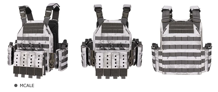 Yakeda Tactical Gear Chaleco Tactico 1000D Nylon JPC MOLLE Plate Carrier Camouflage Jacket Uniform Tactical Vest