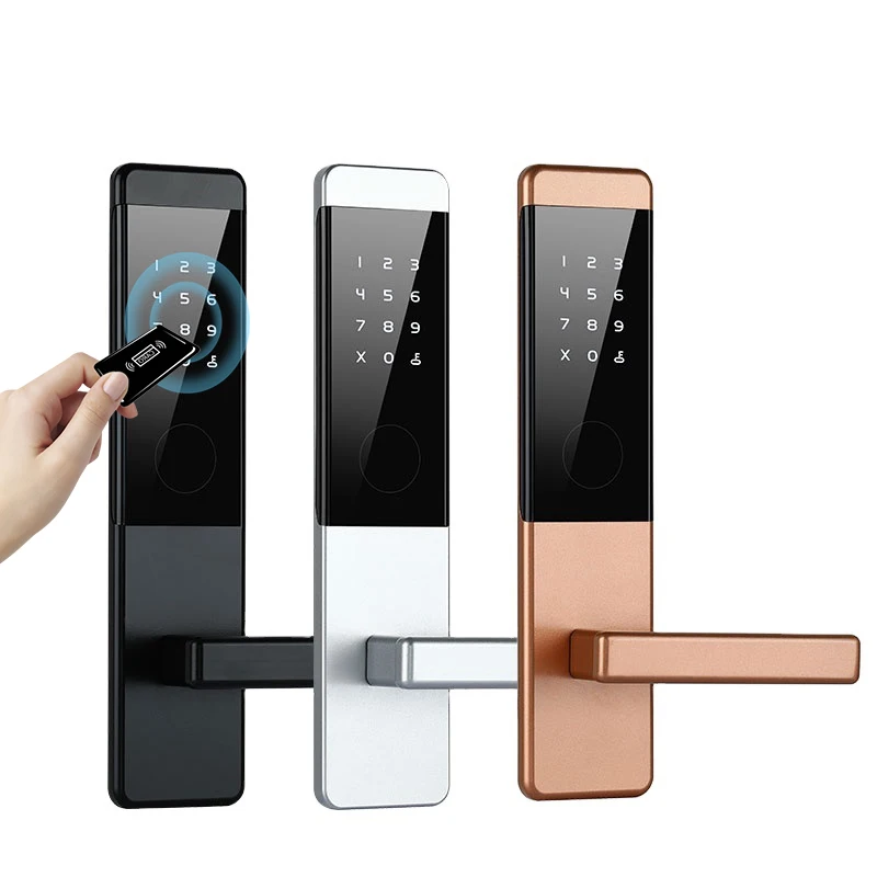 TTlock app control system keyless rfid card keypad password hotel rent room safe smart electric digital door lock fechadura