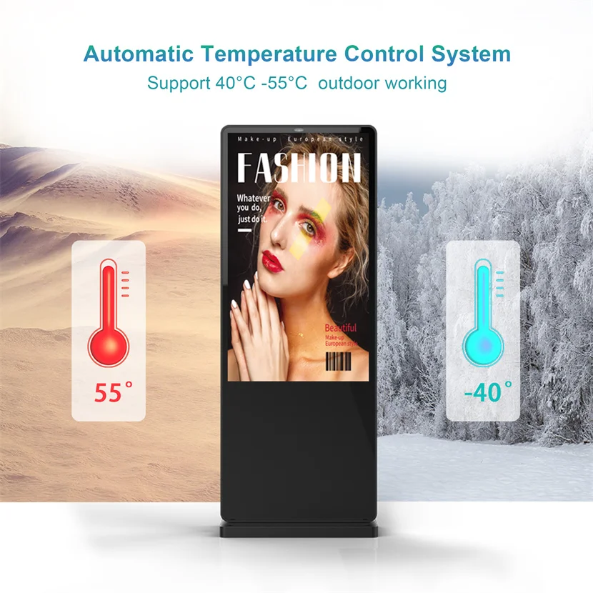 Ready Stock Floor Stand Indoor Outdoor LCD Digital Signage Billboard Kiosk Touch Screen Display Lcd Advertising Display Outdoor
