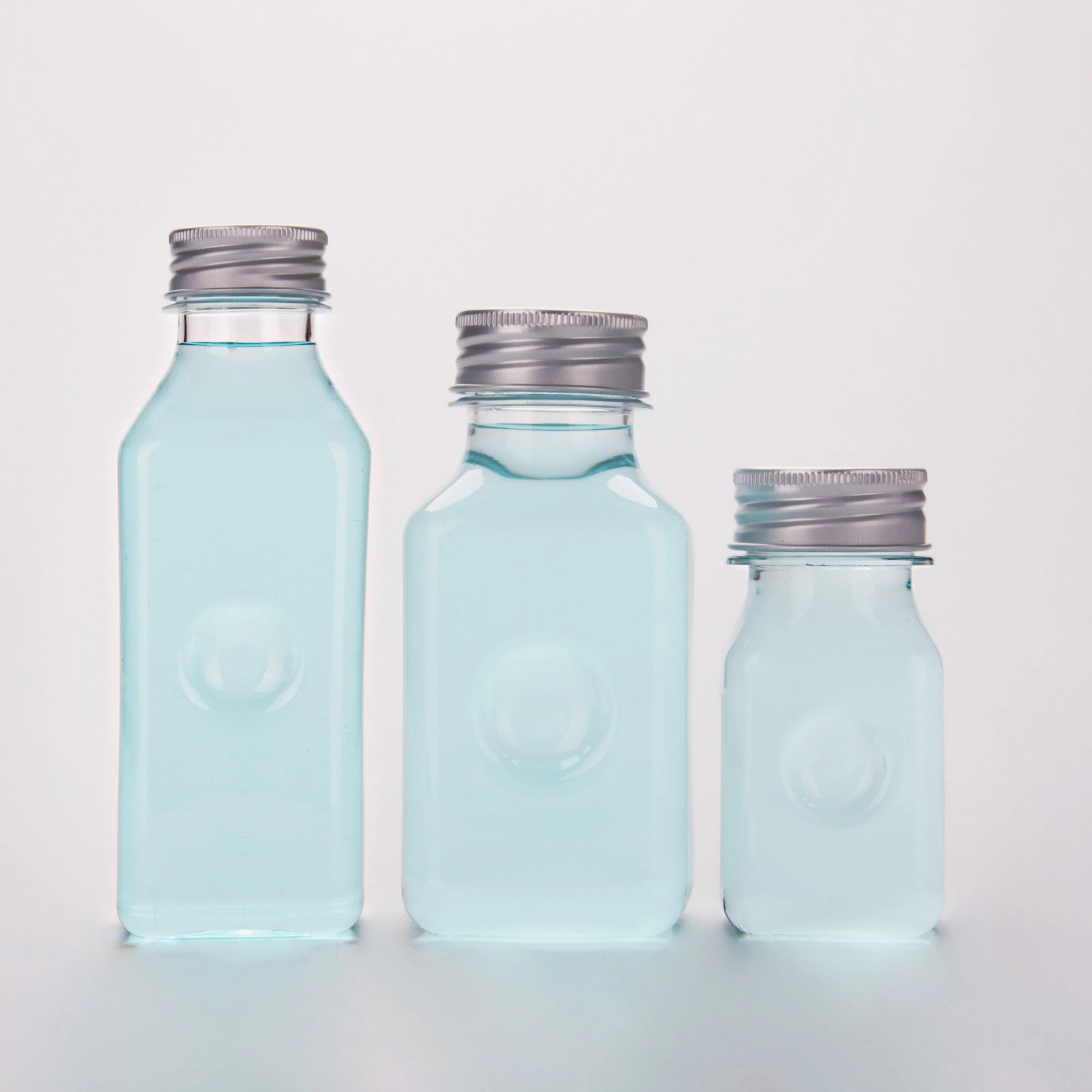 New 3oz 8oz 15oz Square Empty Plastic Pet Juice Bottle For Storing Homemade Cold Brew Coffee Smoothies beverage Packaging Bottle