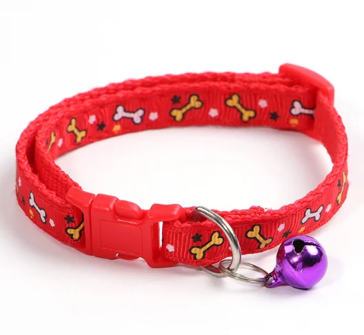 Factory direct cheap cat collar beautiful pet supplier collar dog with bell