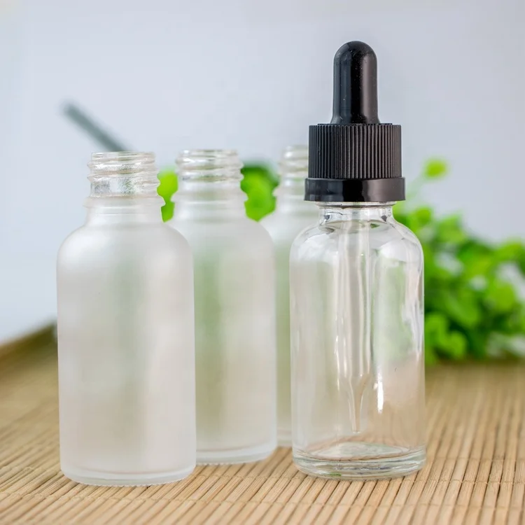 Оптовая продажа пустой 1 унц. стеклянная бутылка для капельницы многоразовые капельницы бутылки для химии лабораторные химикаты