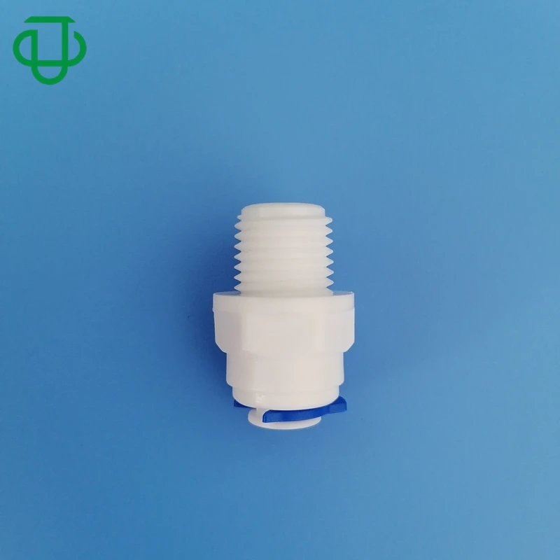 JU 1/4in Tube To 1/4NPT Thread Male Straight Push Fit Quick Fitting Adapter For RO Water Filter