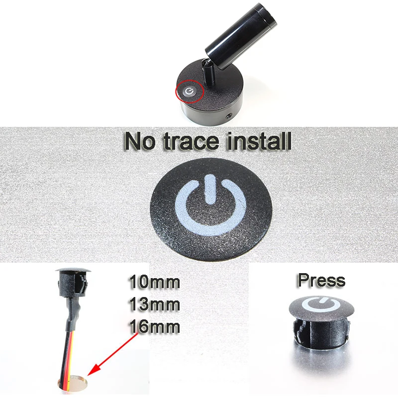 Hot sellingSmart Home  Button Dimmable Controller  Switch for DC5V 12V 24V Smart Home Led Tape LED Touch Sensor