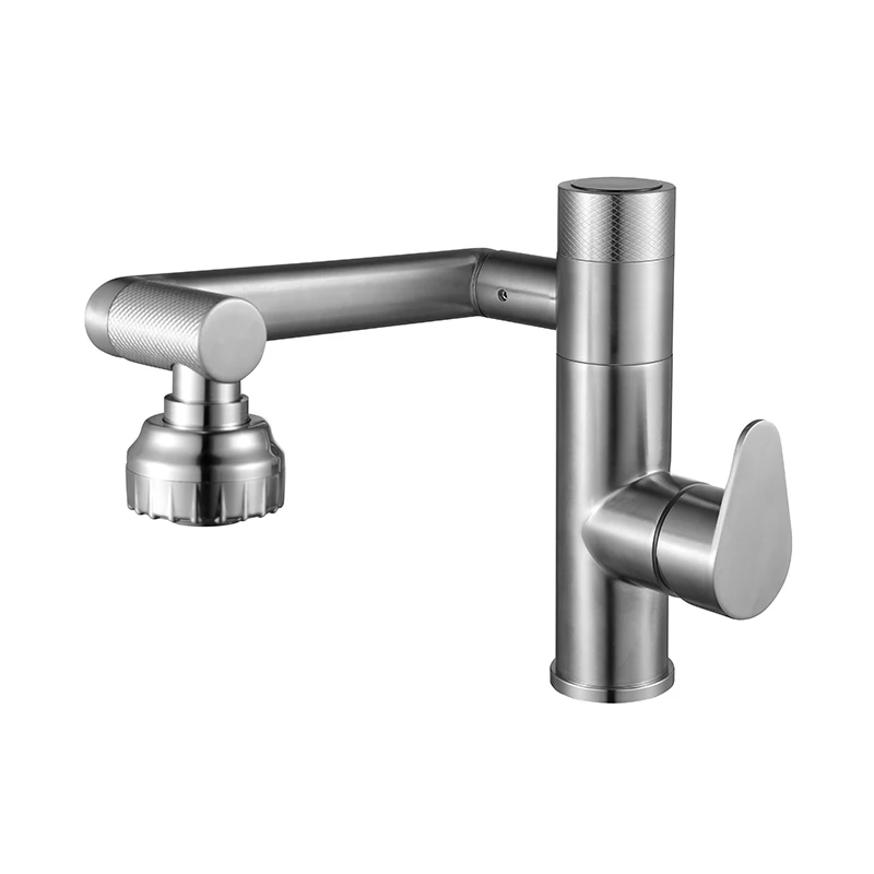 Lusa Factory Price Single Handle Mixer Digital Display Stainless Steel 304 Bathroom Tap Waterfall Mixer Basin Faucet