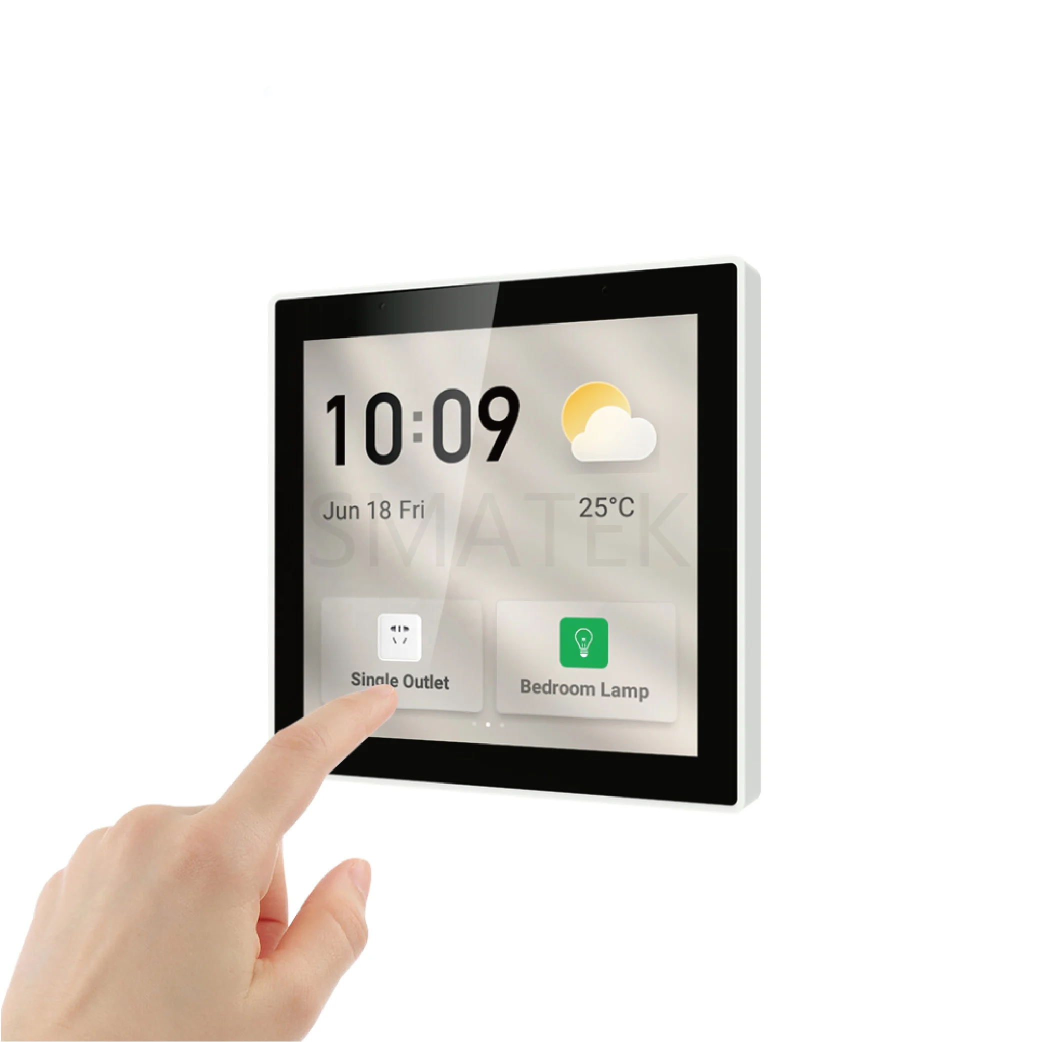 Tuya smart touch screen air conditioner controller support remote ir universal ac control panel
