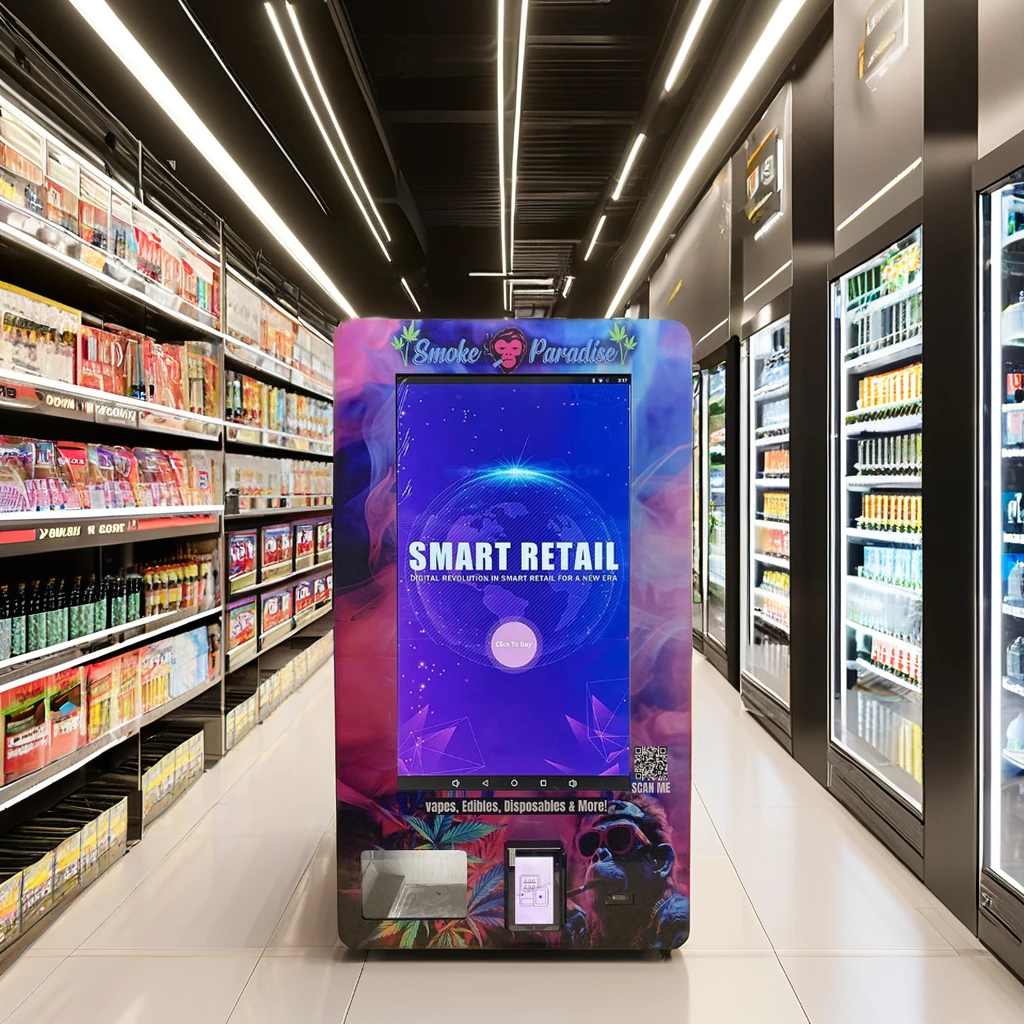 Fully Automatic 32 inch touch screen Mini wall mounted vending machine automatic  condom vending machine