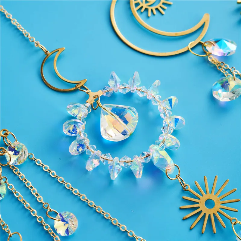 2022 Hot Sale JINGSHENG wholesale Suncatcher Octogon  K9 Glass Drop Crystal Prisms Pendant for  Accessories pendant gj-002