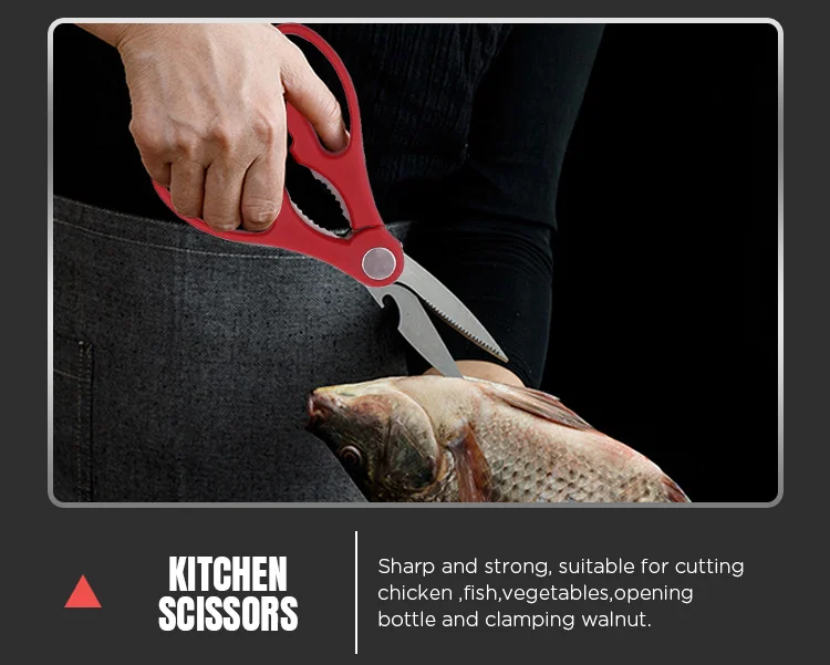 Topest Attractive Hot Selling 8 Pcs Kitchen Knife Set Red Color With Gift Box