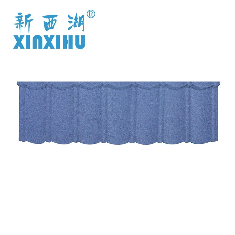 
XinXiHu 2021 Cheap building materials villa roof tiles stone coated metal roof tiles accessories 