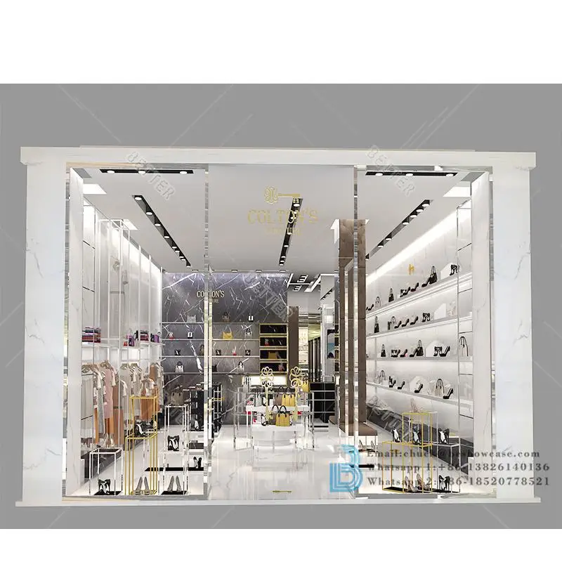 Handbag Store Display Furniture Custom Handbag Clothing Rack Clothes Shelves Garment Display Shoes Rack Clothing Store Furniture