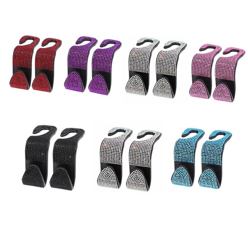 Hot New Products Car Vehicle Back Seat Headrest S Shaped Hanger Holder Hooks Purse Or Grocery Bags