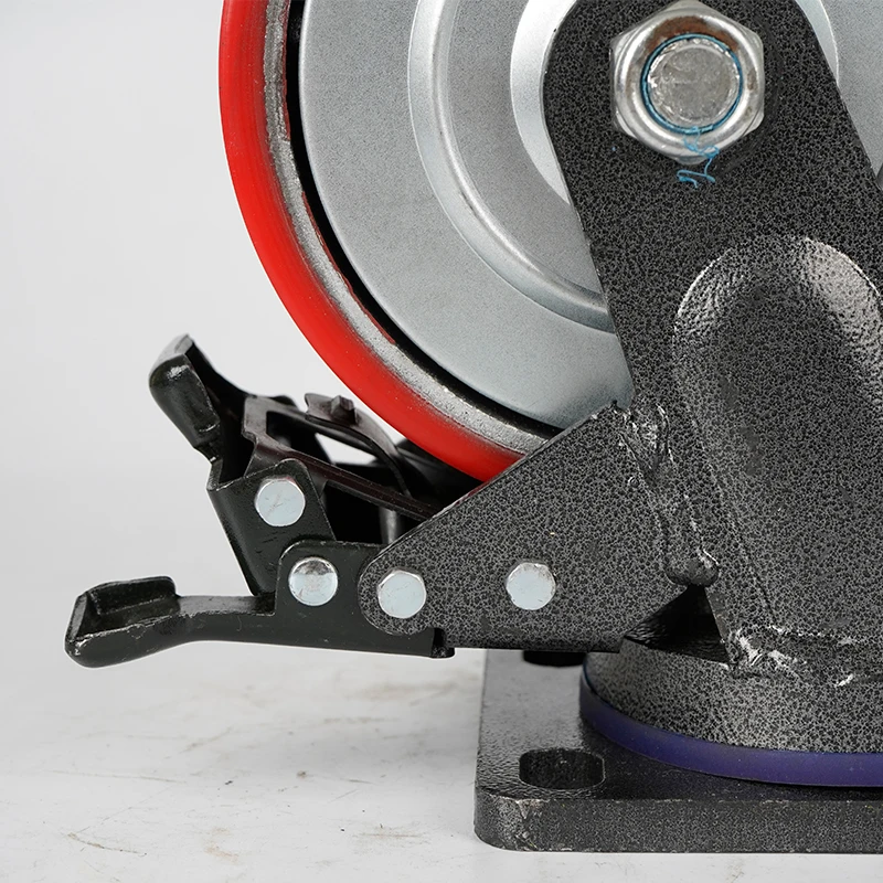 luggage rigid swivel caster wheel pu and cast iron caster wheel heavy duty pu flat free 8 inch caster