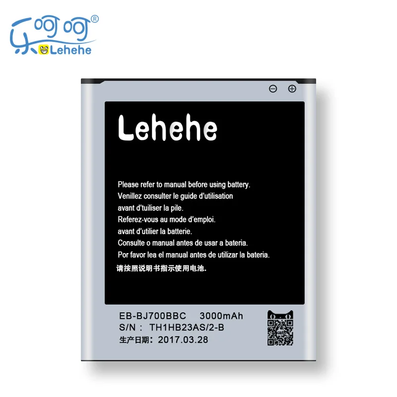 LEHEHE EB-BJ700BBC Battery For Samsung Galaxy J7 J700F J700 3000mAh Cell Phone Replacement phone  battery