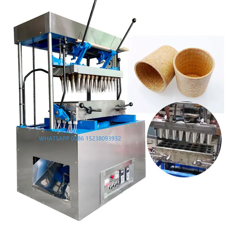 semi-automatic Baker Commercial Maker Mold Automatic Ice Cream Make Industrial Waffle Mini Donut Cone Machine For Make