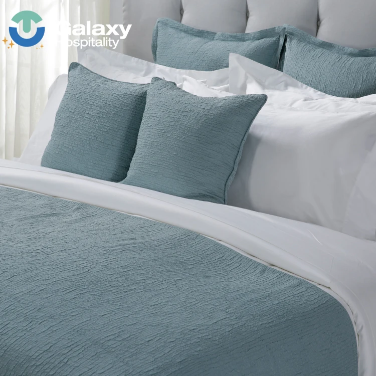 Wholesale Drap De Lit Pure Cotton Satin Duvet Cover Set Hotel Linen Single Bed Sheets