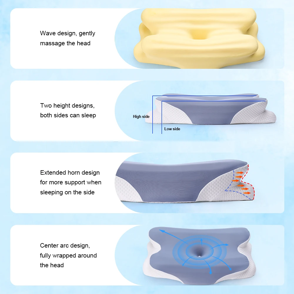 Wholesale Customization Sleeping Pillow For Neck Protection Memory Foam Pillow