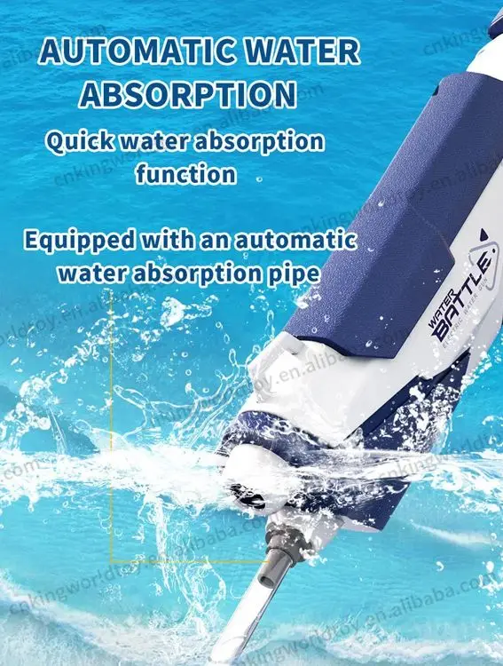 Wholesale 2024 Hot Selling Outdoor toys Electric Water Gun Summer toys Big Size Space Water Blaster Automatic Water Gun for kids