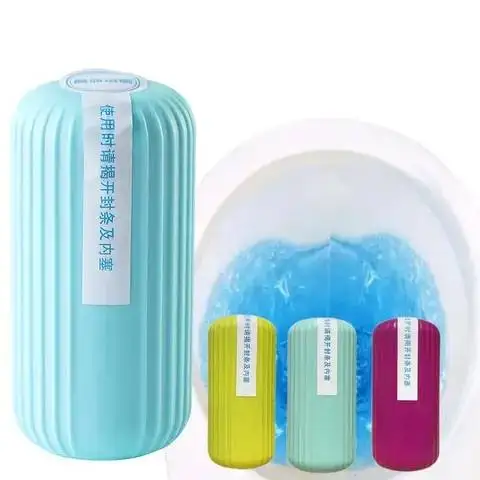 Large Bottle Automatic Royal Blue Bubble Bottle Toilet Deodorization Clean Toilet Foaming Cleaner Box  Fragrance Freshener