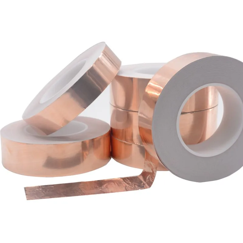 conductive EMI  Transformer Winding Copper Foil Tape/U05 copper foil tape for EMI shielding/Copper foil tape