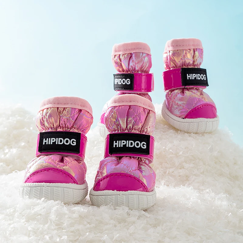 Dog shoes winter cotton shoes keep pets warm out of dirty teddy bear small dogs waterproof foot protection off