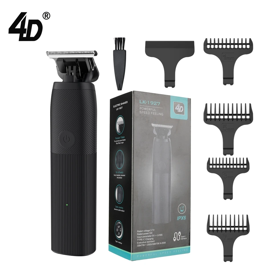 LK1927 IPX6 waterproof cordless hair trimmer shaver rechargeable for men beard hair trimmer for men