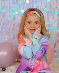 2023 New design Christmas plain pyjamas for kids and kids satin pajamas