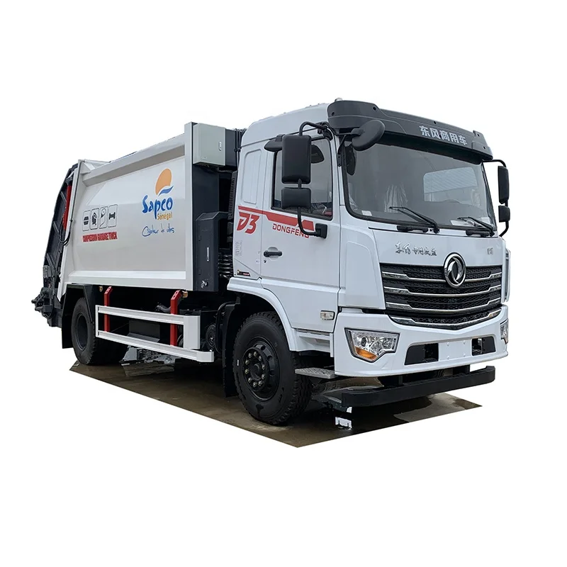 Dongfeng  16CBM Garbage Compactor Truck RHD Garbage Truck Compressive Bin Cleaning Truck for Sale