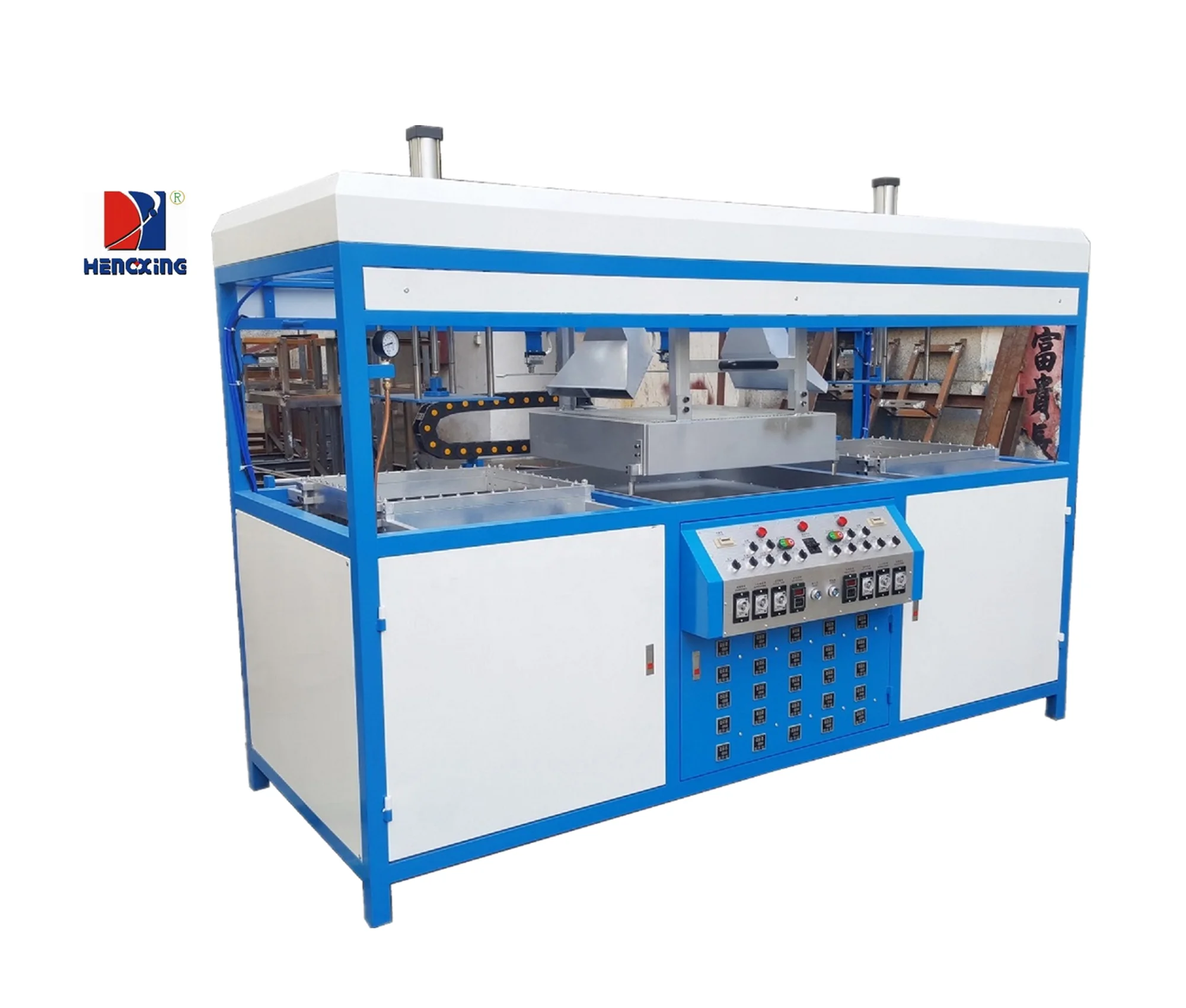 Take away food plate two tables thermocol forming machine for sale