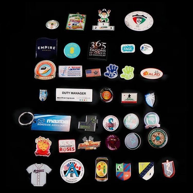 Custom Made Metal Pin Badge with Good Price Metal Epoxy Printing Badge Offset Printing Lapel Pin