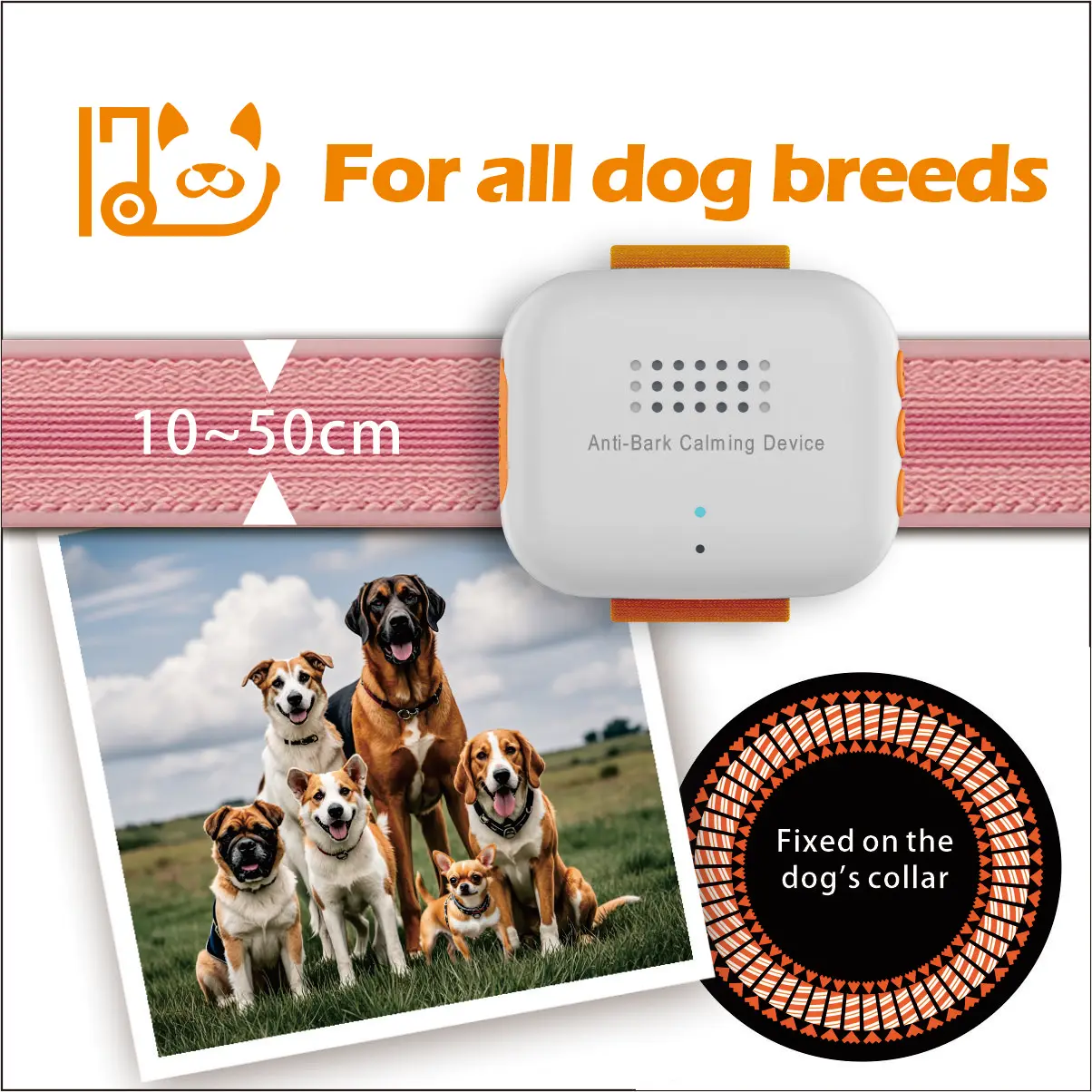 High quality best price outdoor indoor anti bark calming device pet training products training bark control