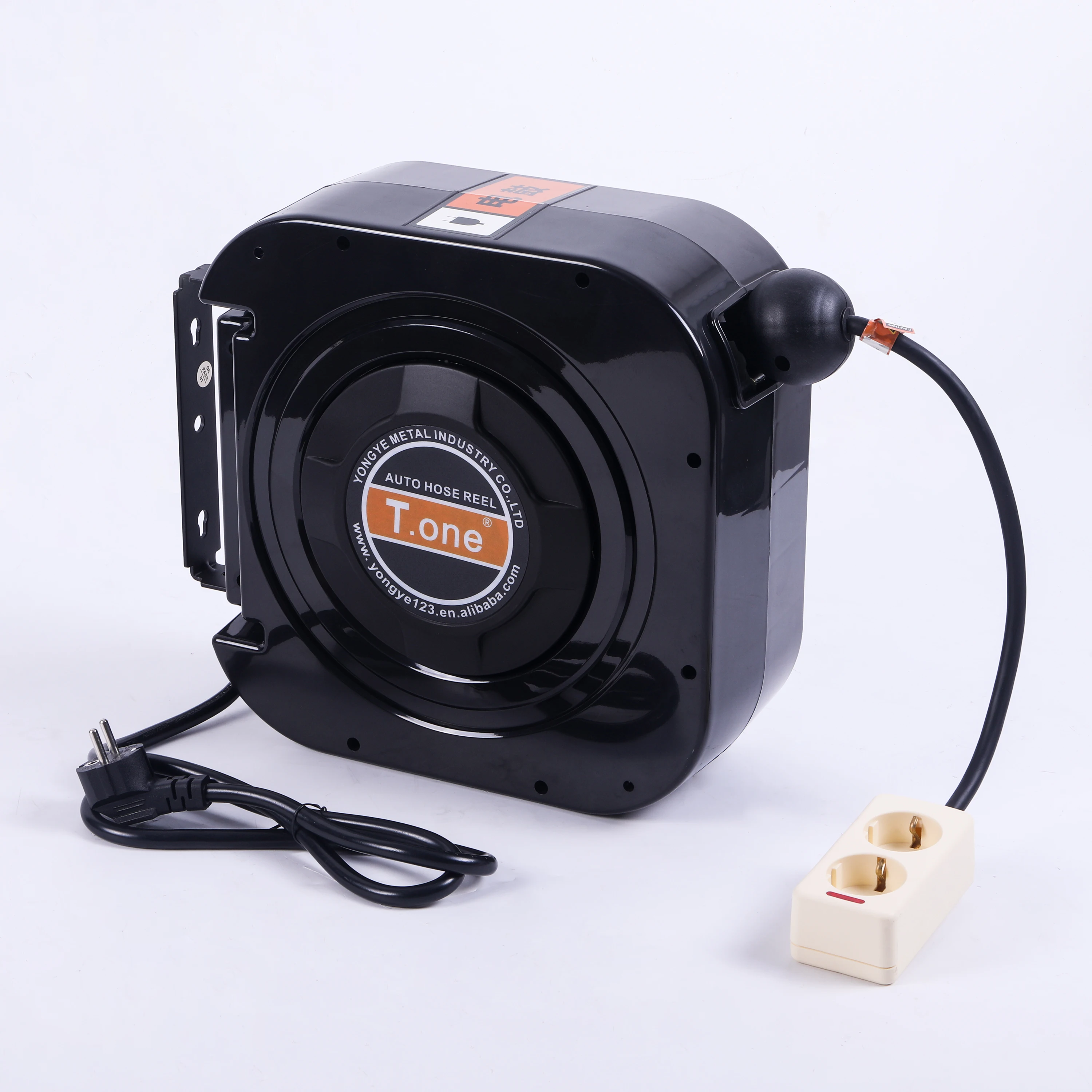 Custom Size Mini Electric Retractable Extension Plastic Spring Cable Reel Drum