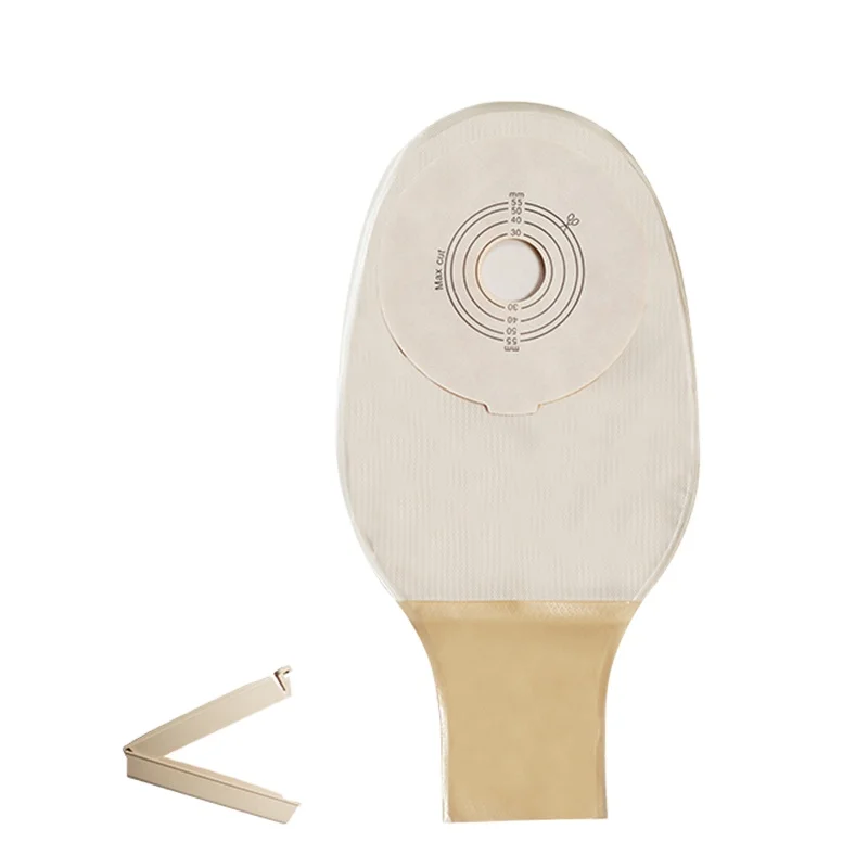 one piece drainable ostomy stoma bag 55mm for home care