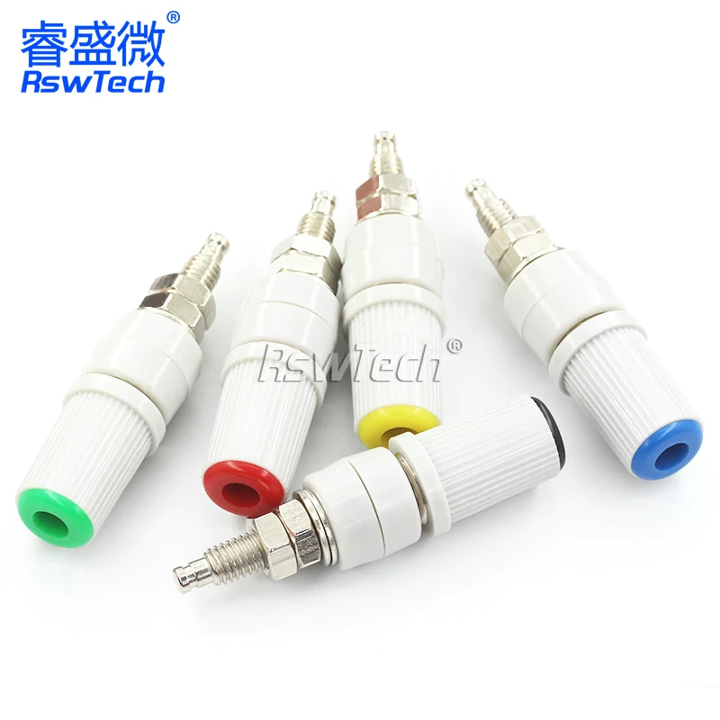 30A high current banana socket plug 5mm Electric direct connectors pcb jack edge mount pin