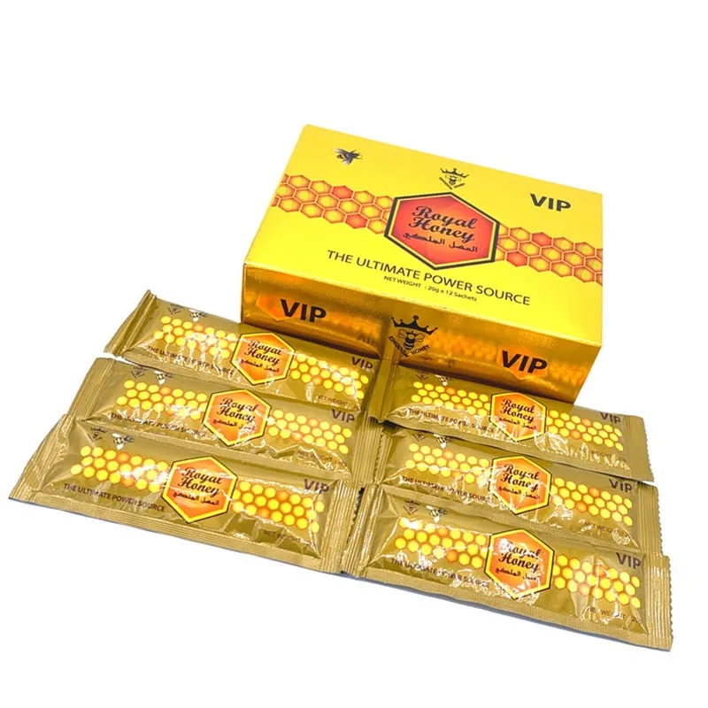 Topx Hot Sale Full Nutrition Premium Quality Rich in Vitamins Royal Honey VIP Sachet.