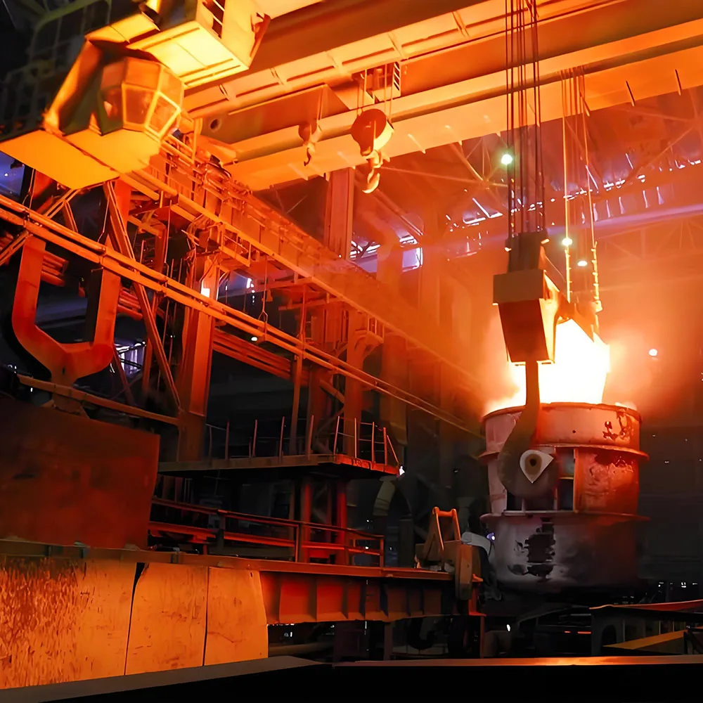 Chinese Manufacture Heavy Duty Foundry Ladle Overhead Casting Crane Ceiling Bridge Launcher Crane