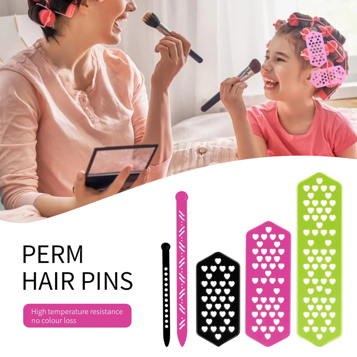 Barber hair perm needles hairdressing styling bars cold perm pins anti scratch curling tools for salon