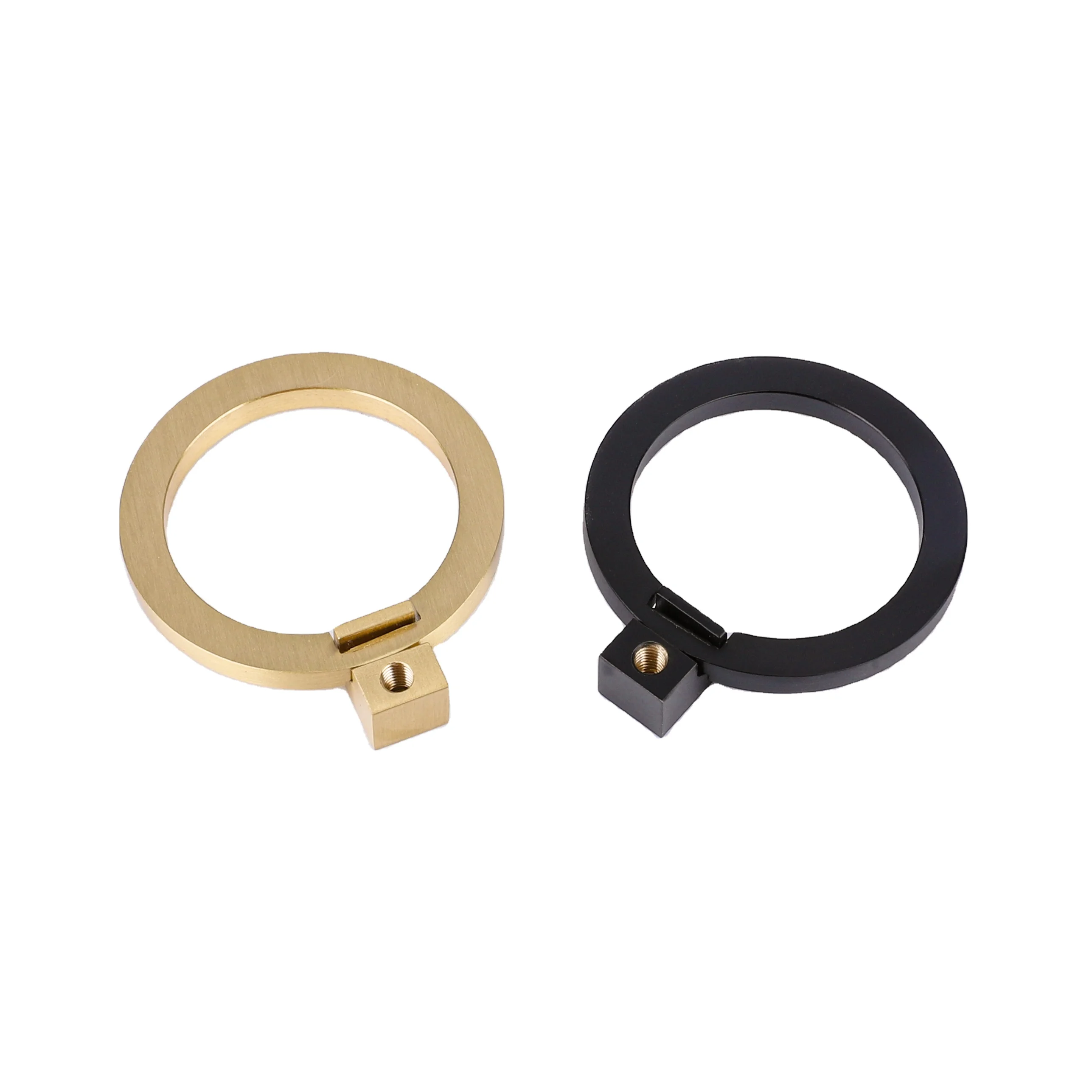 Chinese Brass Cabinet Pull Bedroom Furniture Hardware Gold Ring Handles And Knobs For Kitchen