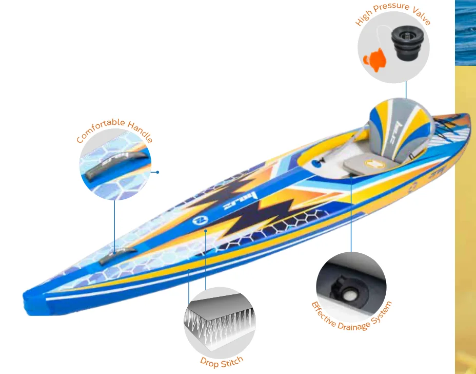 ZRAY 34178 New Design Single Seat Superior Inflatable Kayak Bost for Adults